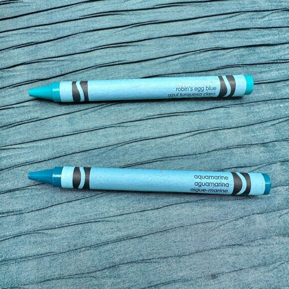 Set Of 2 Decorative Square Throw Pillow Down Hidden Zipper Aqua Blue 18x18 - Picture 6 of 9